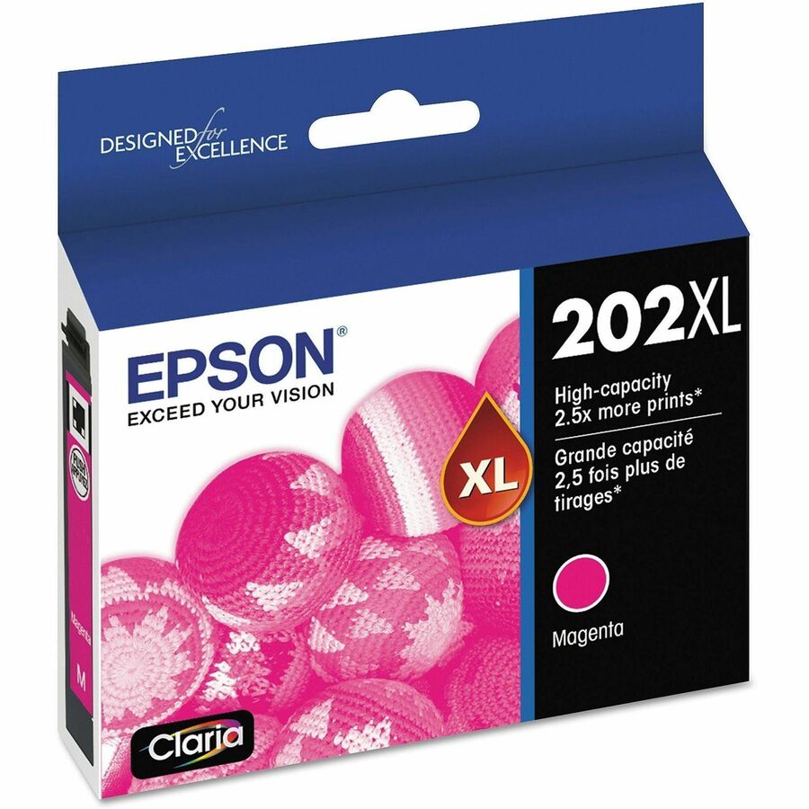 T202XL320-S (202XL) Claria High-Yield Ink, 470 Page-Yield, Magenta