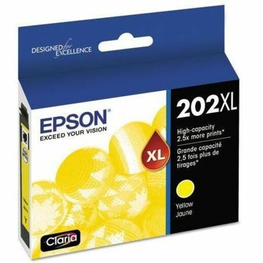T202XL420-S (202XL) Claria High-Yield Ink, 470 Page-Yield, Yellow