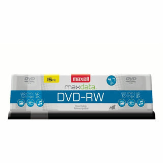 DVD-RW Rewritable Disc, 4.7 GB, 2x, Spindle, Gold, 15/Pack