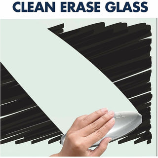 Quartet Element Framed Magnetic Glass Dry-Erase Board - 85" (7.1 ft) Width x 48" (4 ft) Height - White Tempered Glass Surface - Aluminum Frame - Rectangle - Magnetic - Assembly Required - 1 Each