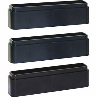 DAC Monitor Riser Leg Blocks - 6" Width x 1.5" Depth x 1.2" Height - Stackable, Comfortable - Black