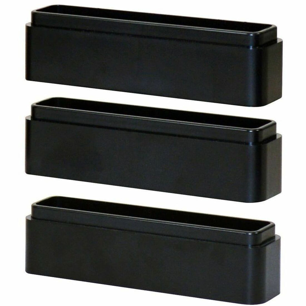DAC Monitor Riser Leg Blocks - 6" Width x 1.5" Depth x 1.2" Height - Stackable, Comfortable - Black