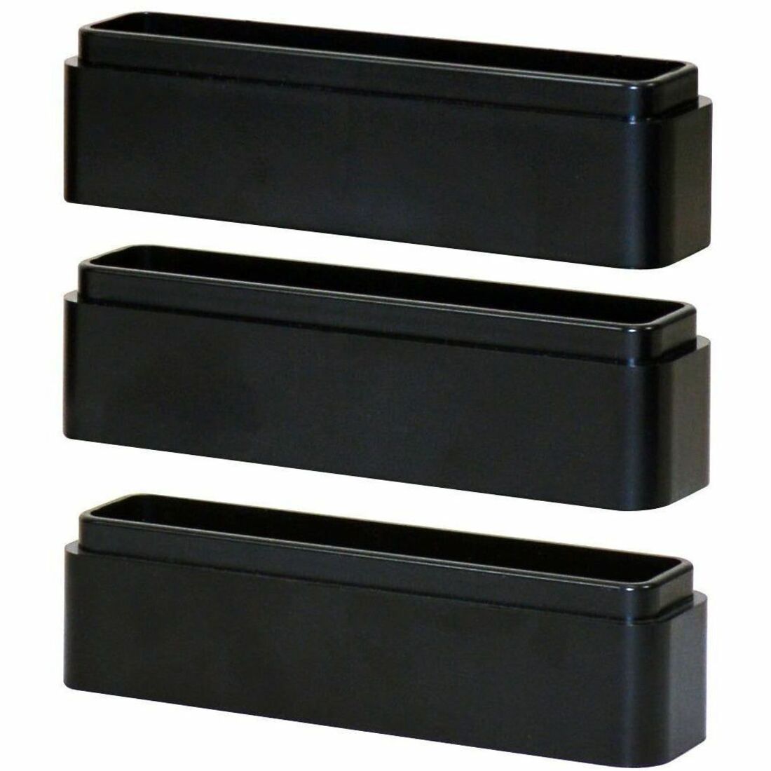 DAC Monitor Riser Leg Blocks - 6" Width x 1.5" Depth x 1.2" Height - Stackable, Comfortable - Black