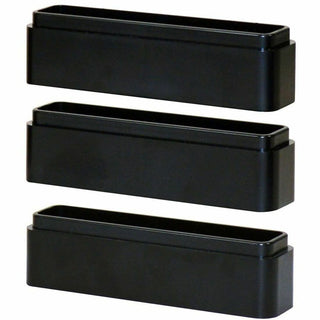 DAC Monitor Riser Leg Blocks - 6" Width x 1.5" Depth x 1.2" Height - Stackable, Comfortable - Black