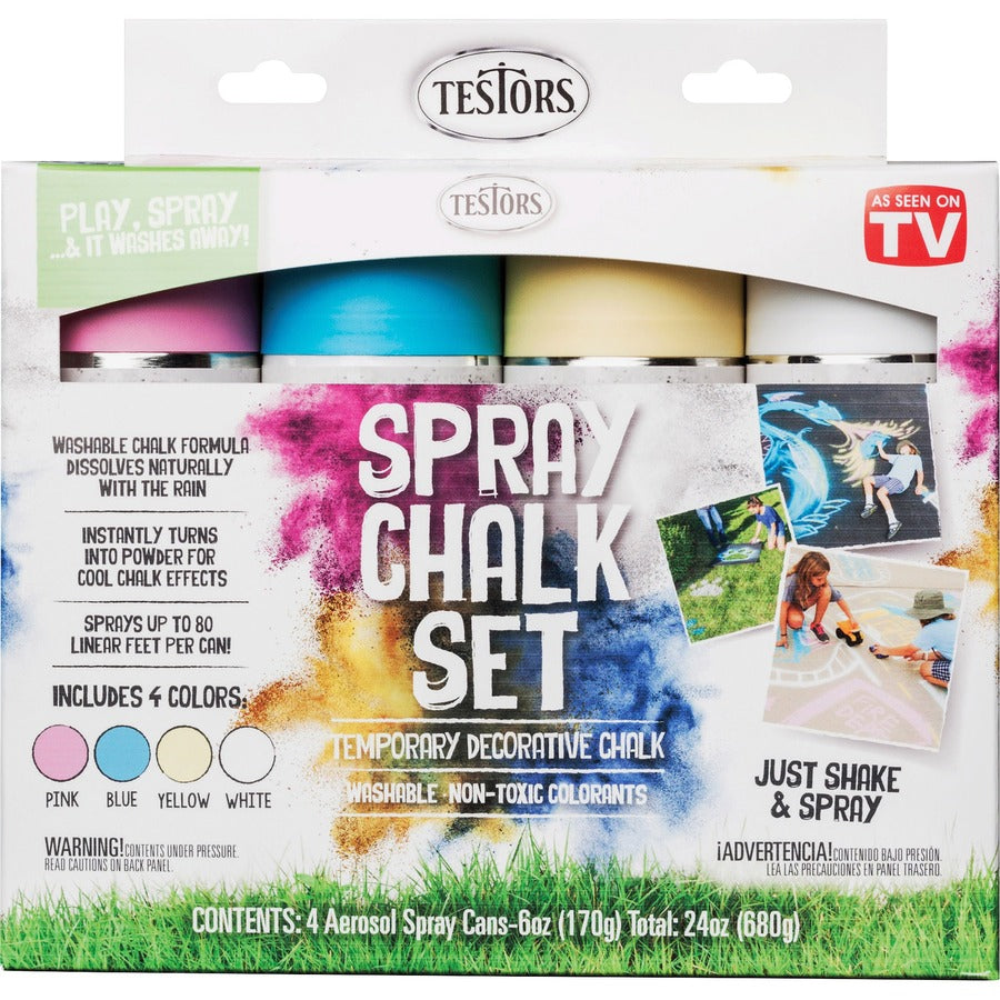 testors-4-color-spray-chalk-sets-6-fl-oz-4-carton-assorted_rst306006ct - 2