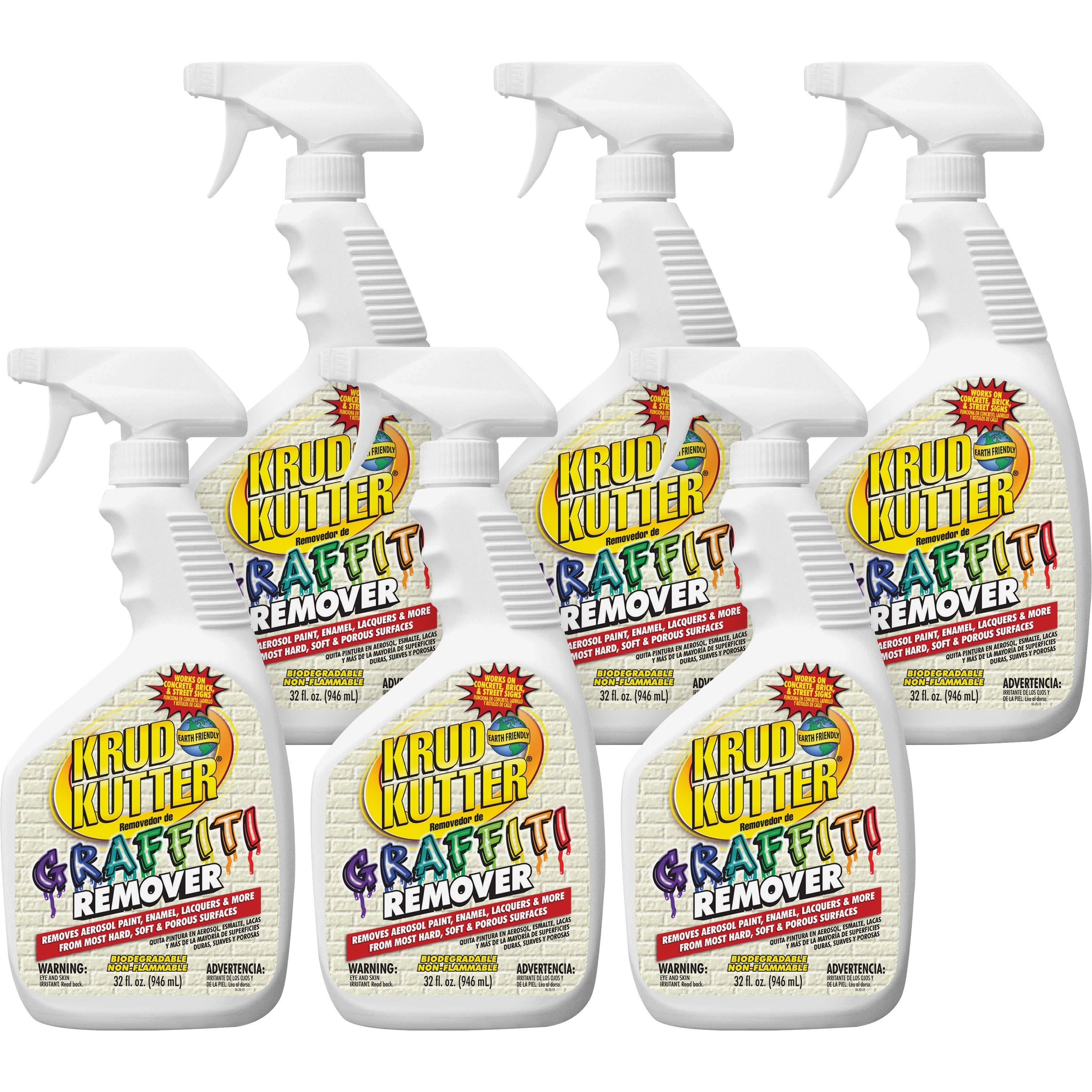 krud-kutter-graffiti-remover-ready-to-use-32-fl-oz-1-quart-6-carton-water-based-non-flammable-clear_rstgr326ct - 1