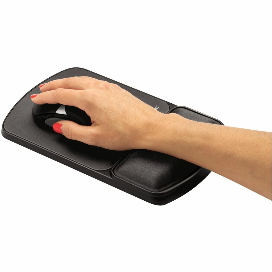Mouse Pad with Wrist Support with Microban Protection, 6.75 x 10.12, Graphite