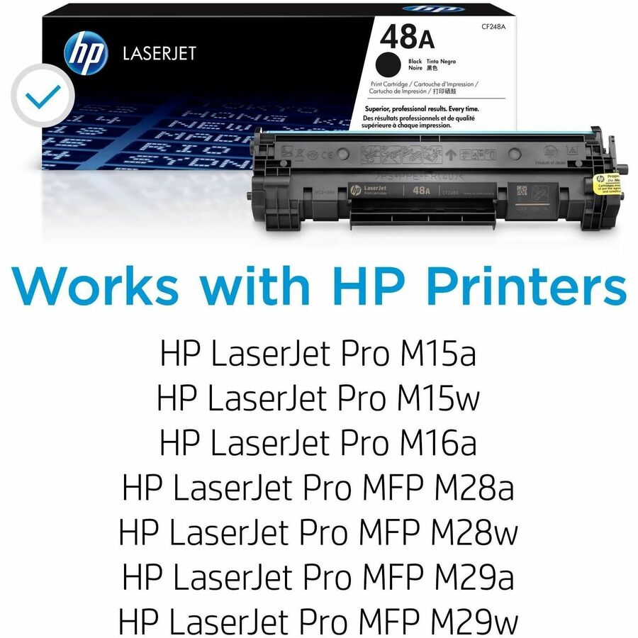 HP 48A (CF248A) Original Laser Toner Cartridge - Black - 1 Each - 1000 Pages