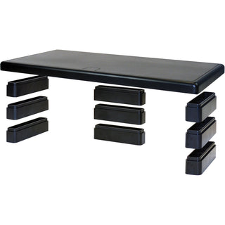 dac-stax-ergonomic-height-adjustable-ultra-wide-monitor-stand-66-lb-load-capacity-48-height-x-22-width-x-105-depth-plastic-black-taa-compliant_dta02238 - 2