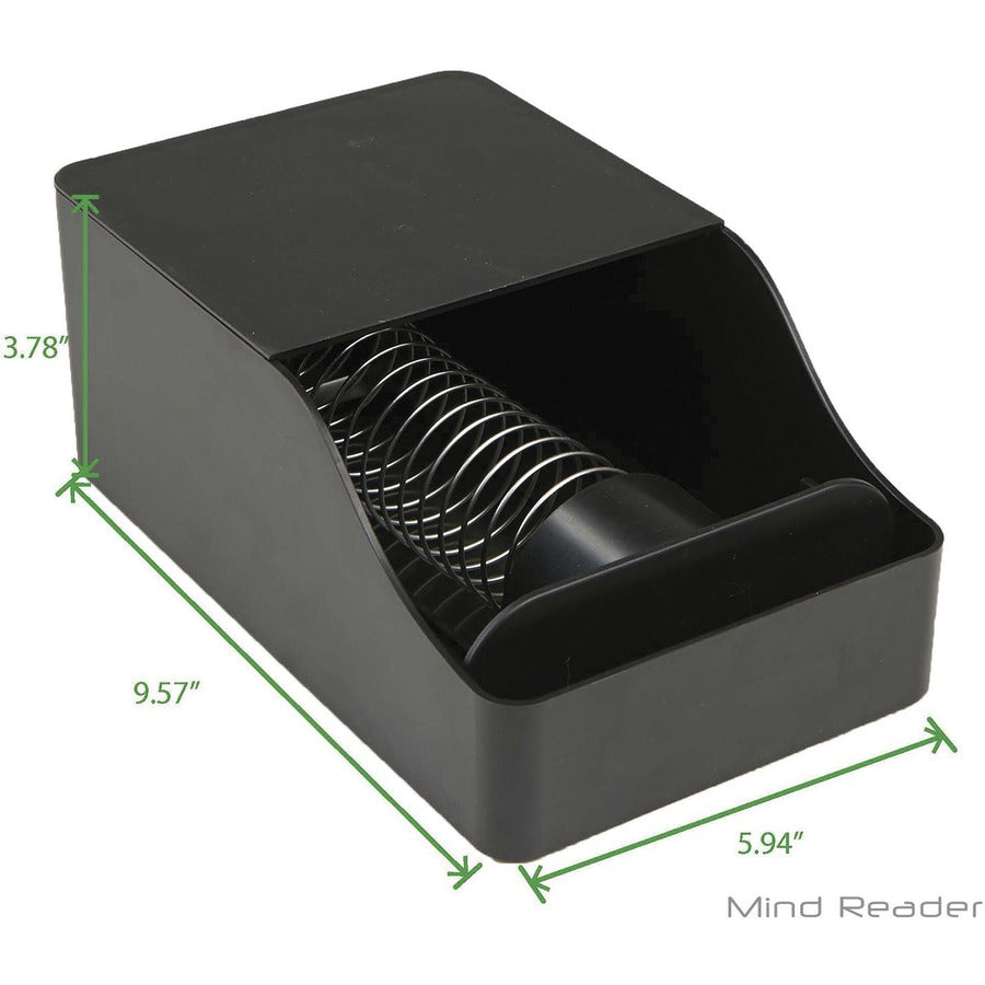 mind-reader-mind-hot-cup-sleeve-dispenser-spring-loaded-dispensing-50-cup-capacity-black-plastic-1-each_emssledblk - 3