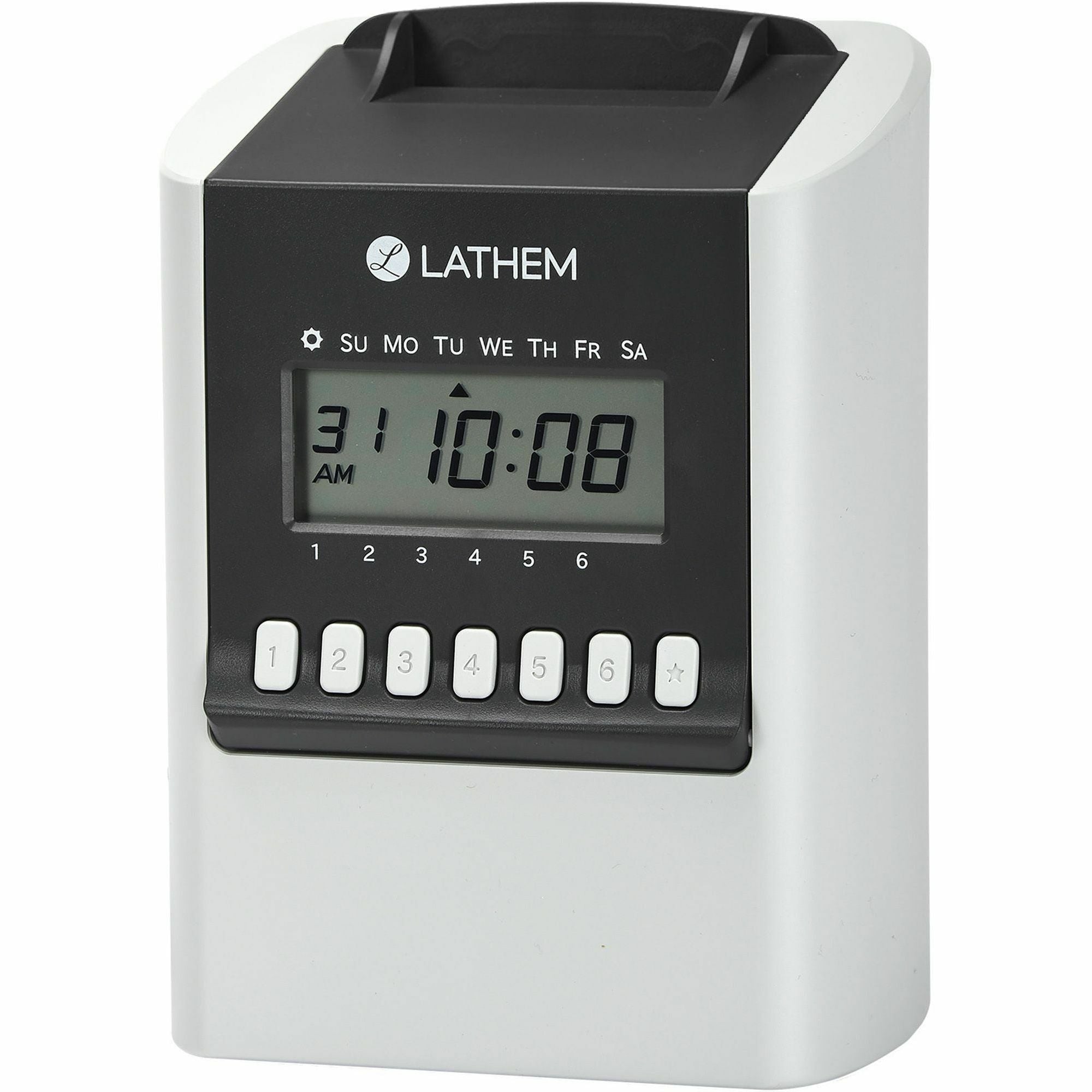 700E Calculating Time Clock, Digital Display, White