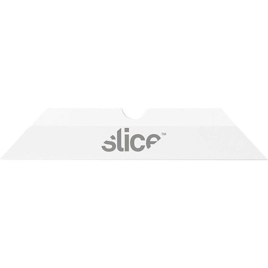 Slice Pointed Tip Ceramic Cutter Blades - 1.30" Length - Pointed Tip, Rust Resistant, Dual-sided, Non-magnetic, Non-conductive, Reversible, Non-sparking - Zirconium Oxide - 4 / Pack - White - 4