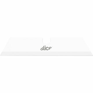 Slice Pointed Tip Ceramic Utility Blades - 2.60" Length - Pointed Tip, Non-conductive, Non-magnetic, Reversible, Retractable, Rust Resistant, Non-sparking - Zirconium Oxide - 3 / Pack - White