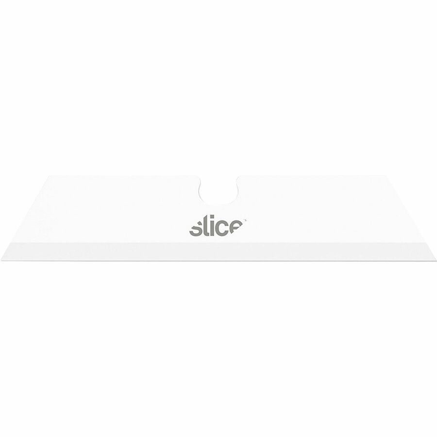 Slice Pointed Tip Ceramic Utility Blades - 2.60" Length - Pointed Tip, Non-conductive, Non-magnetic, Reversible, Retractable, Rust Resistant, Non-sparking - Zirconium Oxide - 3 / Pack - White