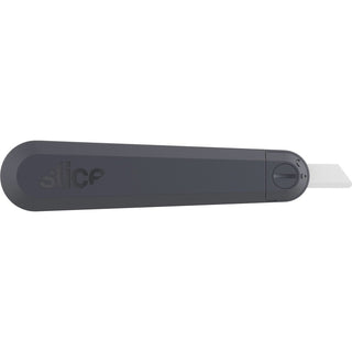 Slice Auto Retract Utility Knife - Ceramic Blade - Retractable, Non-sparking, Non-conductive, Rust-free Blade, Durable, Ambidextrous, Comfortable - Glass-filled Nylon, Stainless Steel, Zirconia, Carbon Steel - Gray, Green - 6.1" Length - 1 Each