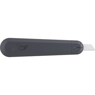 slice-auto-retract-utility-knife-ceramic-blade-retractable-non-sparking-non-conductive-rust-free-blade-durable-ambidextrous-comfortable-glass-filled-nylon-stainless-steel-zirconia-carbon-steel-gray-green-61-length-1-each_sli10554 - 2