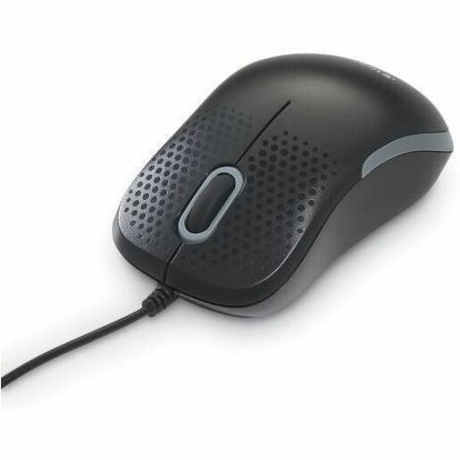Verbatim Silent Corded Optical Mouse - Black - Optical - Cable - Black - 1 Pack - USB Type A - Scroll Wheel - 3 Button(s)