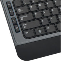 Verbatim Wireless Multimedia Keyboard and 6-Button Mouse Combo - Black - USB Type A Wireless RF - Black - USB Type A Wireless RF - Optical - 6 Button - Scroll Wheel - Black - Multimedia Hot Key(s) - AA, AAA - Compatible with Windows, Mac OS, Linux -