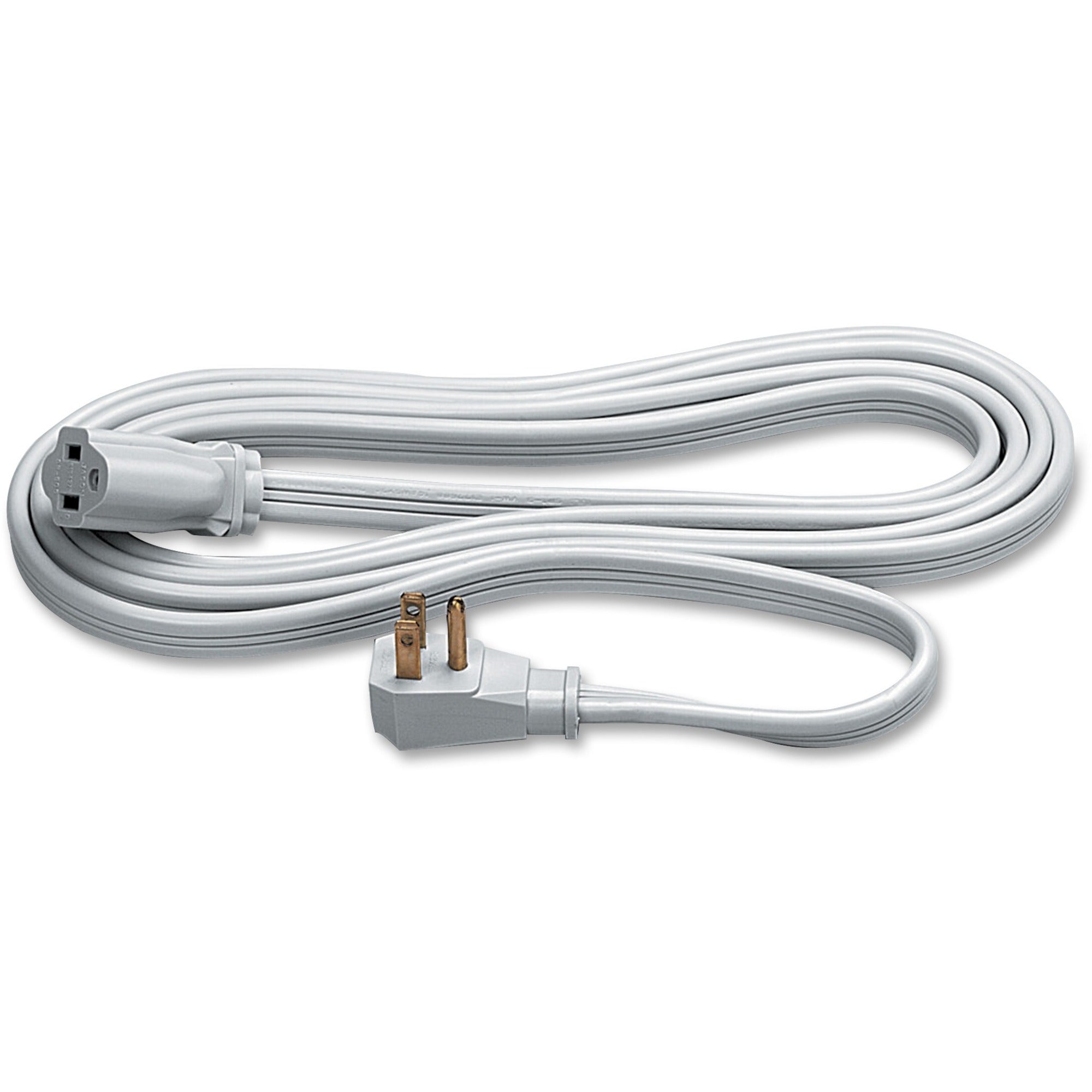 Indoor Heavy-Duty Extension Cord, 9 ft, 15 A, Gray