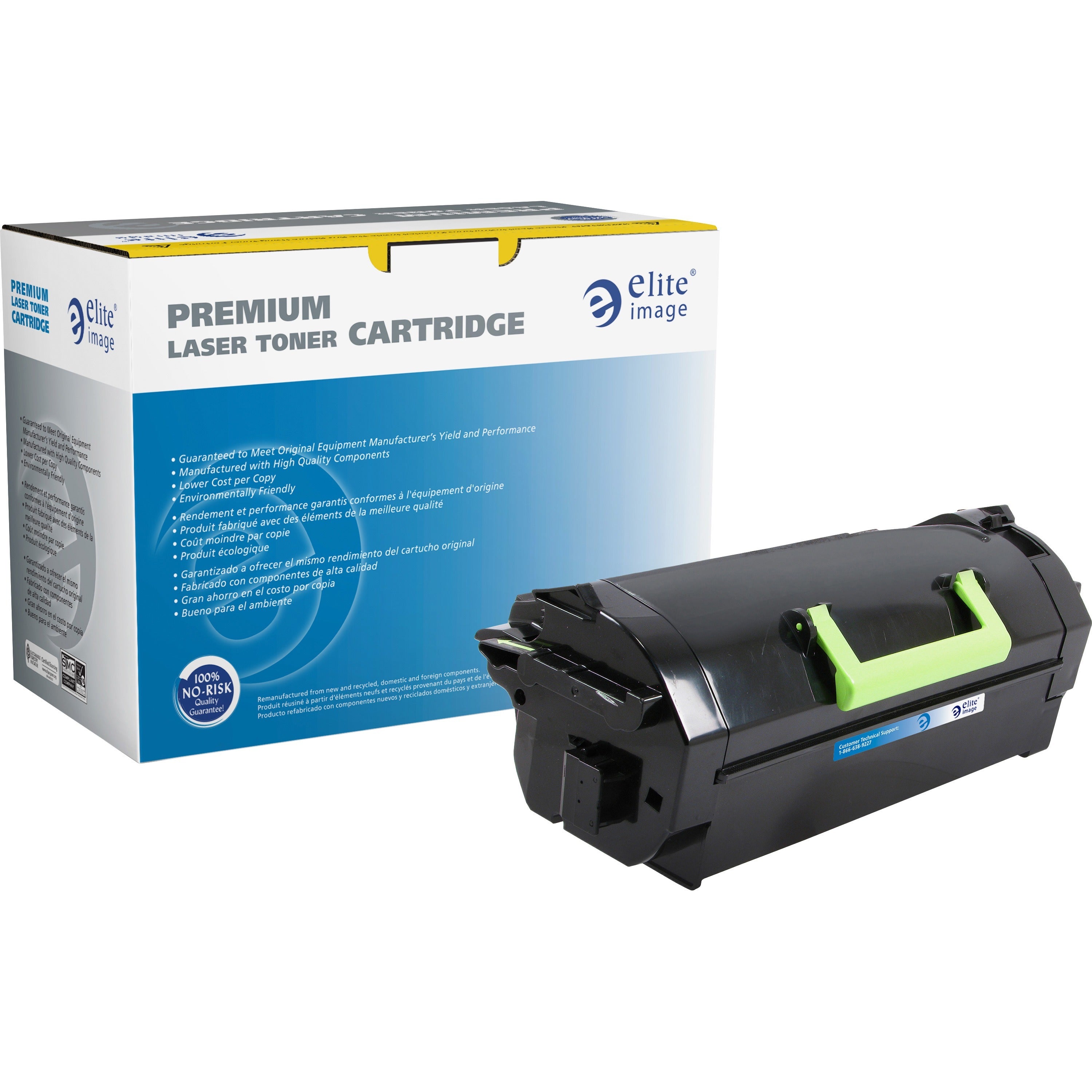 Elite Image Remanufactured MICR High Yield Laser Toner Cartridge - Alternative for Lexmark 52D1H00 - Black - 1 Each - 25000 Pages