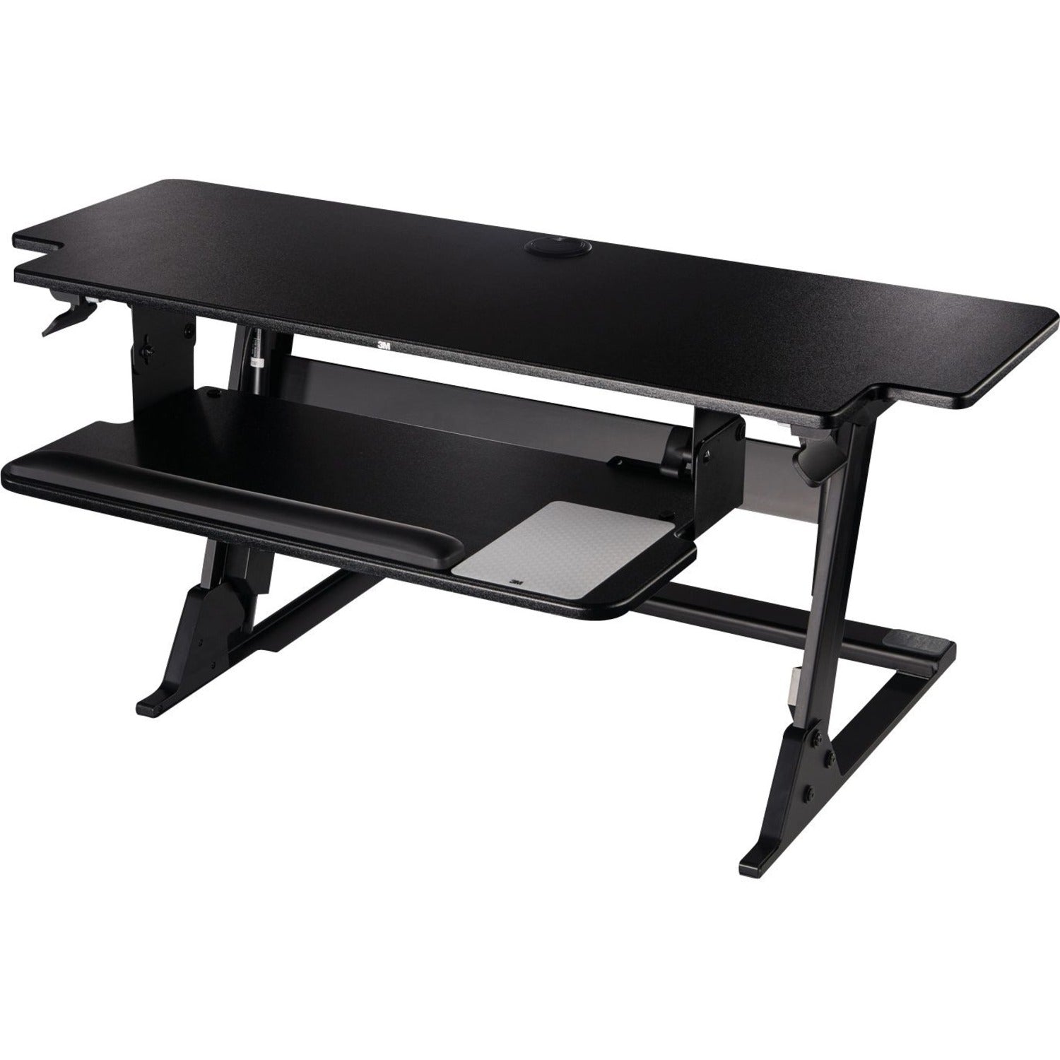 Precision Standing Desk, 42" x 23.2" x 6.2" to 20", Black