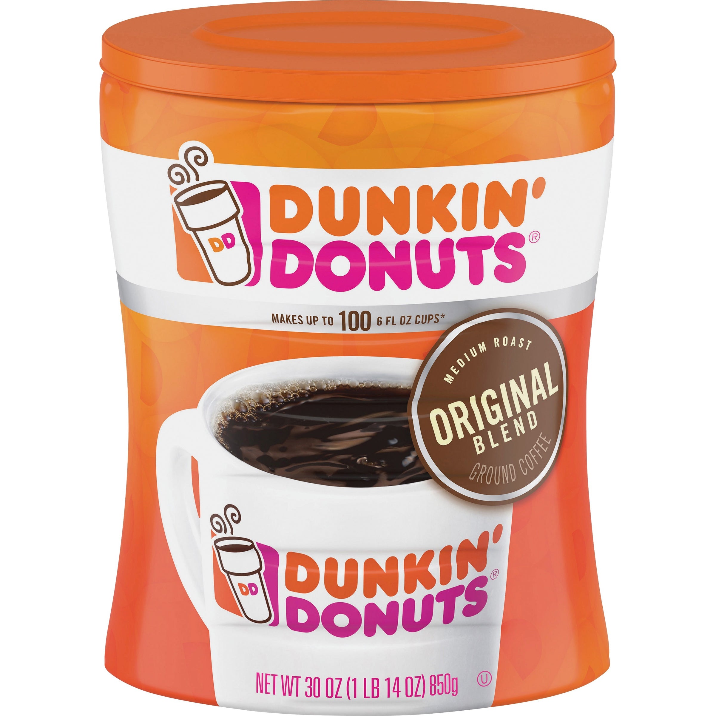 Original Blend Coffee, Dunkin Original, 30 oz Canister