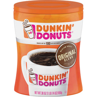 Original Blend Coffee, Dunkin Original, 30 oz Canister