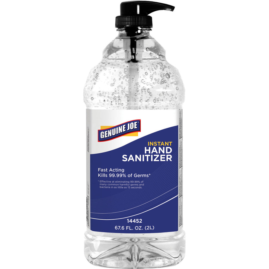 genuine-joe-hand-sanitizer-fresh-citrus-scent-676-fl-oz-19992-ml-kill-germs-bacteria-remover-hand-moisturizing-clear-hygienic-fast-acting-non-drying-4-carton_gjo14452ct - 2