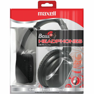 Bass 13 Headphone with Mic, 4 ft Cord, Black
