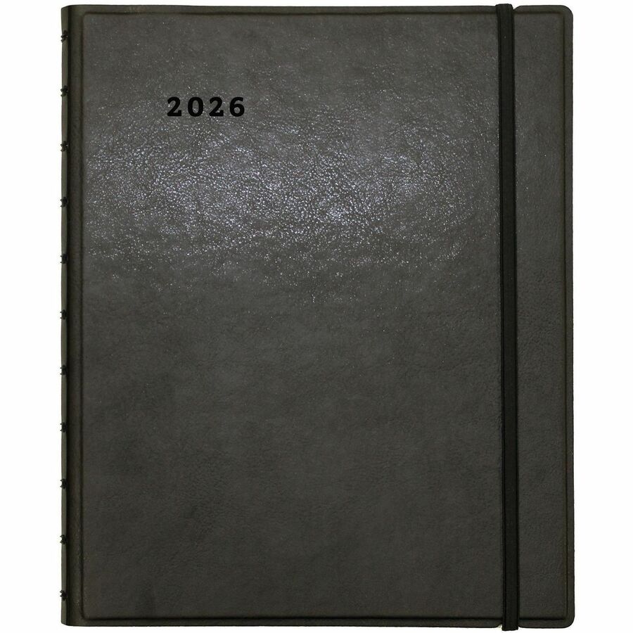 Soft Touch 17-Month Planner, 10.88 x 8.5, Black Cover, 17-Month (Aug to Dec): 2023 to 2024