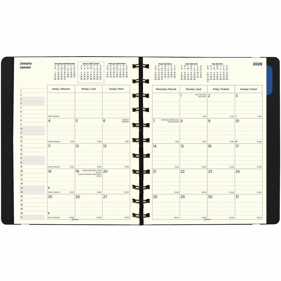Soft Touch 17-Month Planner, 10.88 x 8.5, Black Cover, 17-Month (Aug to Dec): 2023 to 2024