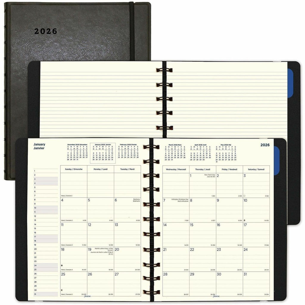 Soft Touch 17-Month Planner, 10.88 x 8.5, Black Cover, 17-Month (Aug to Dec): 2023 to 2024