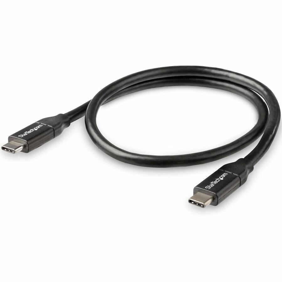 StarTech.com 0.5m USB C to USB C Cable w/ 5A PD - M/M - USB 2.0 - USB-IF Certified - USB Type C Cable - USB C Charging Cable - USB C PD Cable - Power your USB Type-C devices with reduced clutter - 0.5m USB-C to USB-C Cable - 0.5 m USB Type C Cable -