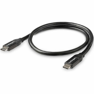 StarTech.com 0.5m USB C to USB C Cable w/ 5A PD - M/M - USB 2.0 - USB-IF Certified - USB Type C Cable - USB C Charging Cable - USB C PD Cable - Power your USB Type-C devices with reduced clutter - 0.5m USB-C to USB-C Cable - 0.5 m USB Type C Cable -