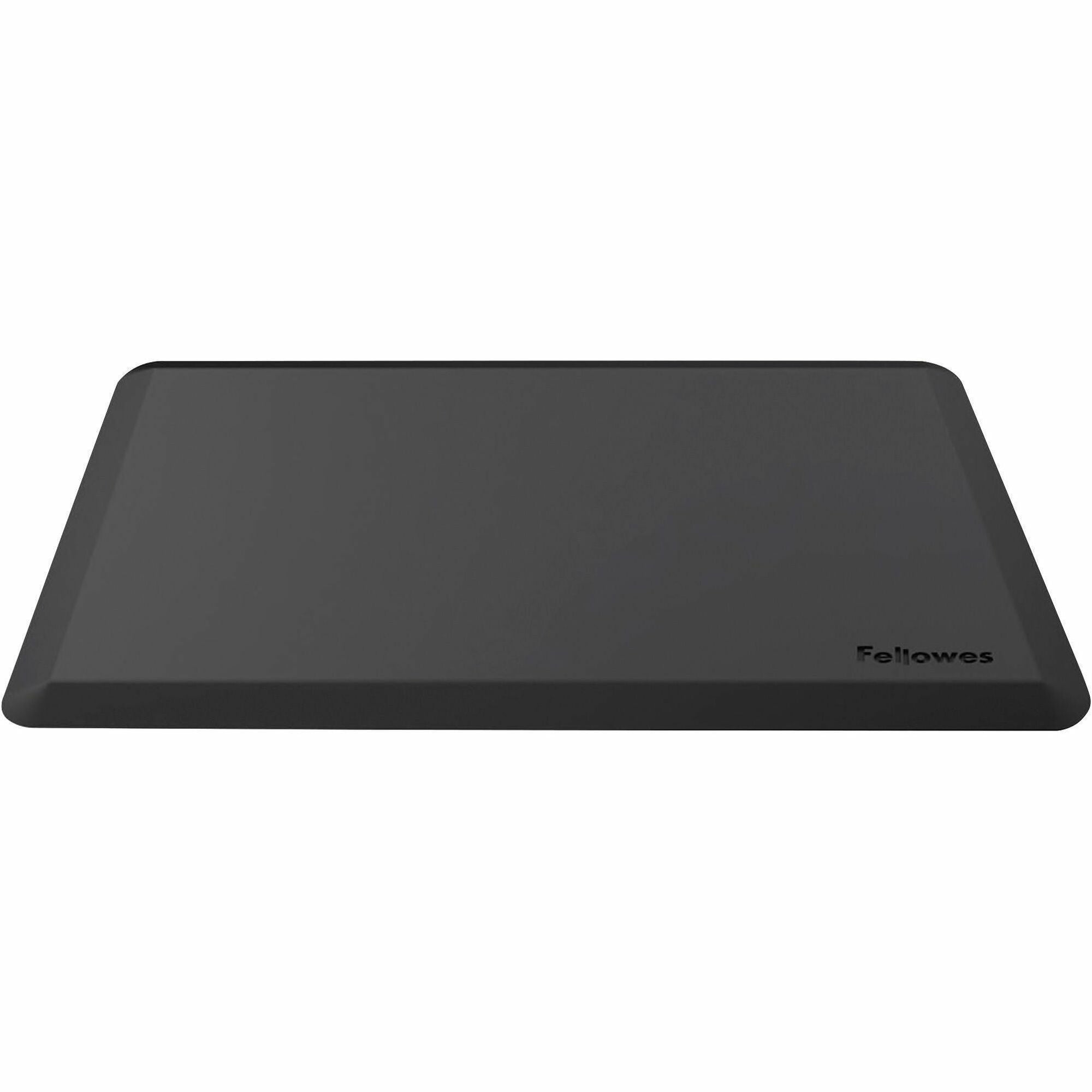 Anti-Fatigue Wellness Mat, Rectangular; Beveled Edges, 36 x 24, Black