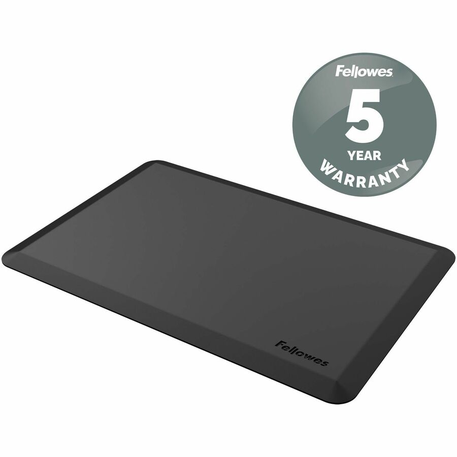 Anti-Fatigue Wellness Mat, Rectangular; Beveled Edges, 36 x 24, Black