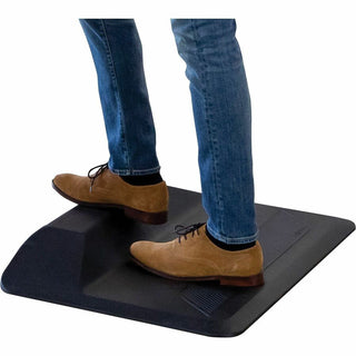 Fellowes ActiveFusion Anti-Fatigue Mat - Floor, Workstation - 35.75" Width x 23.500" Depth x 3.500" Thickness - Rectangular - Black - 1Each