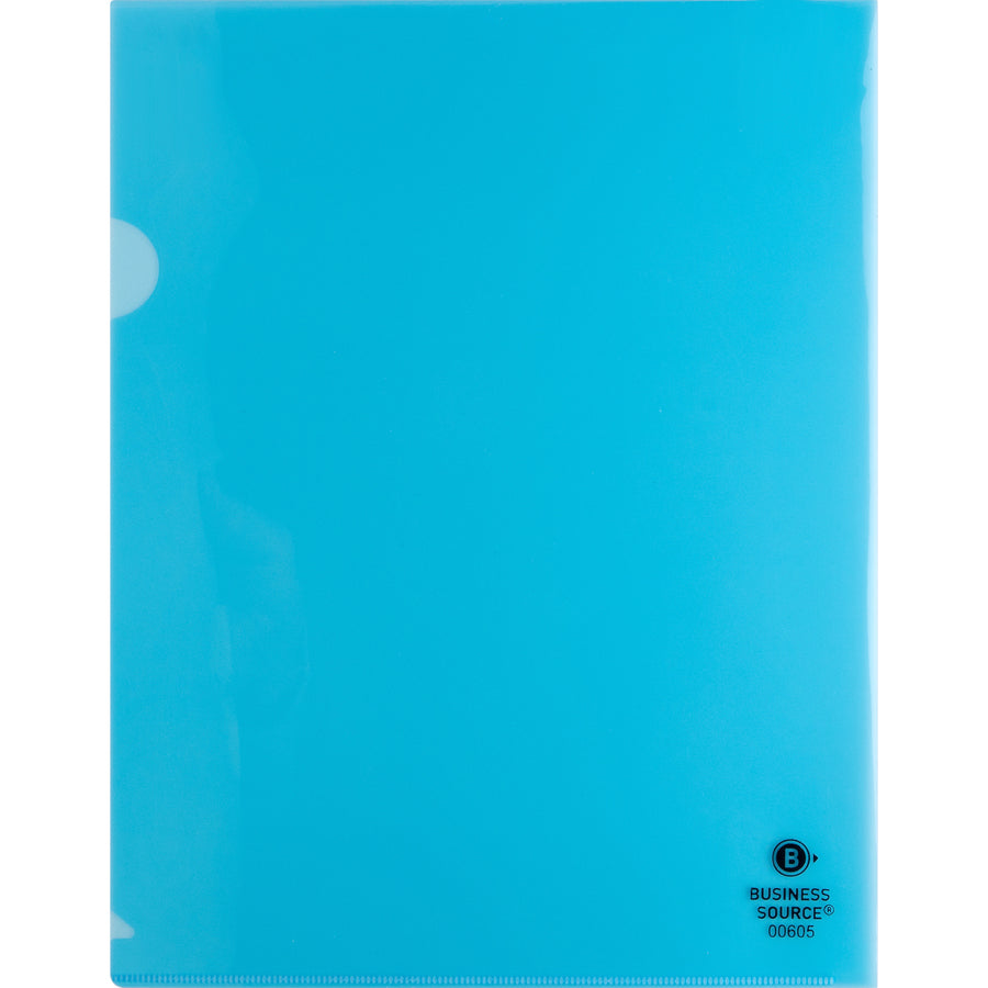 business-source-letter-file-sleeve-8-1-2-x-11-20-sheet-capacity-blue-10-pack_bsn00605 - 3