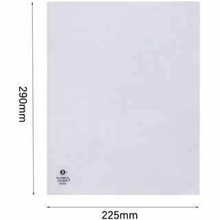 Business Source Letter File Sleeve - 8 1/2" x 11" - 20 Sheet Capacity - Clear - 10 / Pack