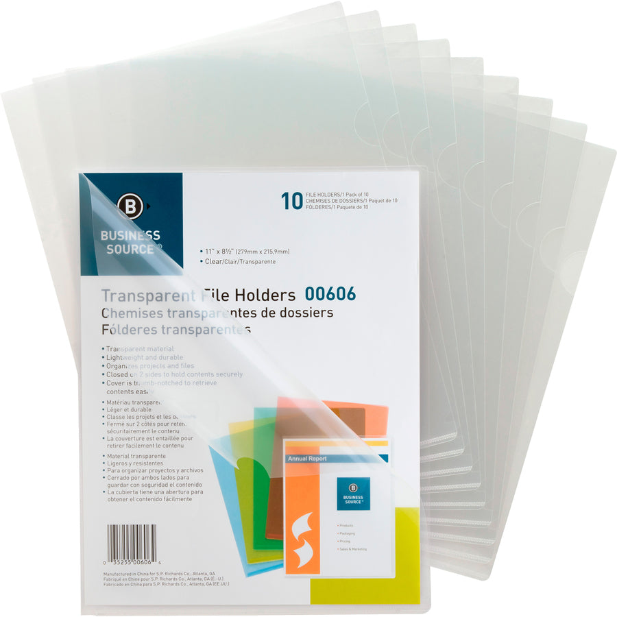 business-source-letter-file-sleeve-8-1-2-x-11-20-sheet-capacity-clear-50-box_bsn00606bx - 3