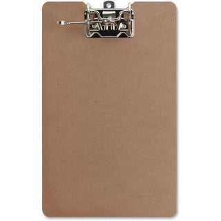 Business Source Lever Archboard - 2" Clip Capacity - 8 1/2" x 14" - Lever Arch - Hardboard - Brown - 1 Each