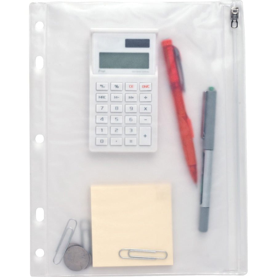 business-source-punched-economy-binder-pocket-95-height-x-6-width-7-x-holes-ring-binder-clear-plastic-24-box_bsn01606bx - 2