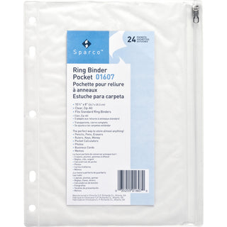 business-source-punched-economy-binder-pocket-10-height-x-8-width-7-x-holes-ring-binder-clear-plastic-24-box_bsn01607bx - 2