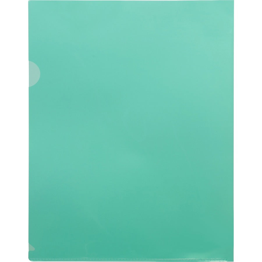 business-source-letter-file-sleeve-8-1-2-x-11-20-sheet-capacity-green-10-pack_bsn01797 - 2