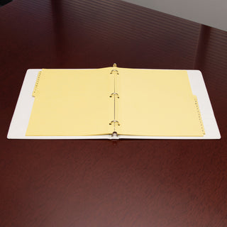 business-source-a-z-clear-plastic-tab-index-dividers-printed-tabs-character-a-z-25-tabs-set-85-divider-width-x-11-divider-length-letter-3-hole-punched-buff-divider-buff-plastic-tabs-25-set_bsn01806 - 3