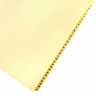 Business Source Preprinted 1-31 Tab Index Dividers - Printed Tab(s) - Digit - 1-31 - 31 Tab(s)/Set - 8.5" Divider Width x 11" Divider Length - Letter - 3 Hole Punched - Buff Buff Paper Divider - Buff Plastic Tab(s) - 31 / Set