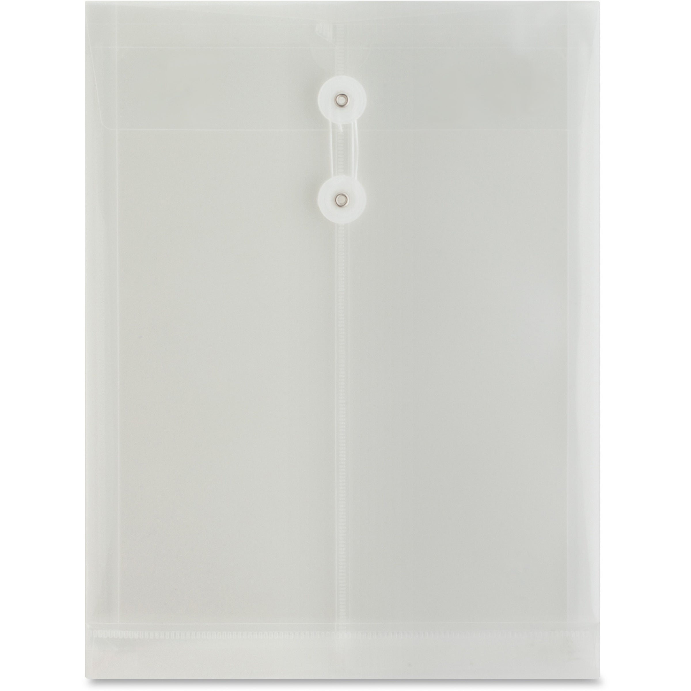 business-source-string-closure-top-open-poly-envelope-inter-department-10-width-x-13-length-string-button-1-each-clear_bsn02020 - 1