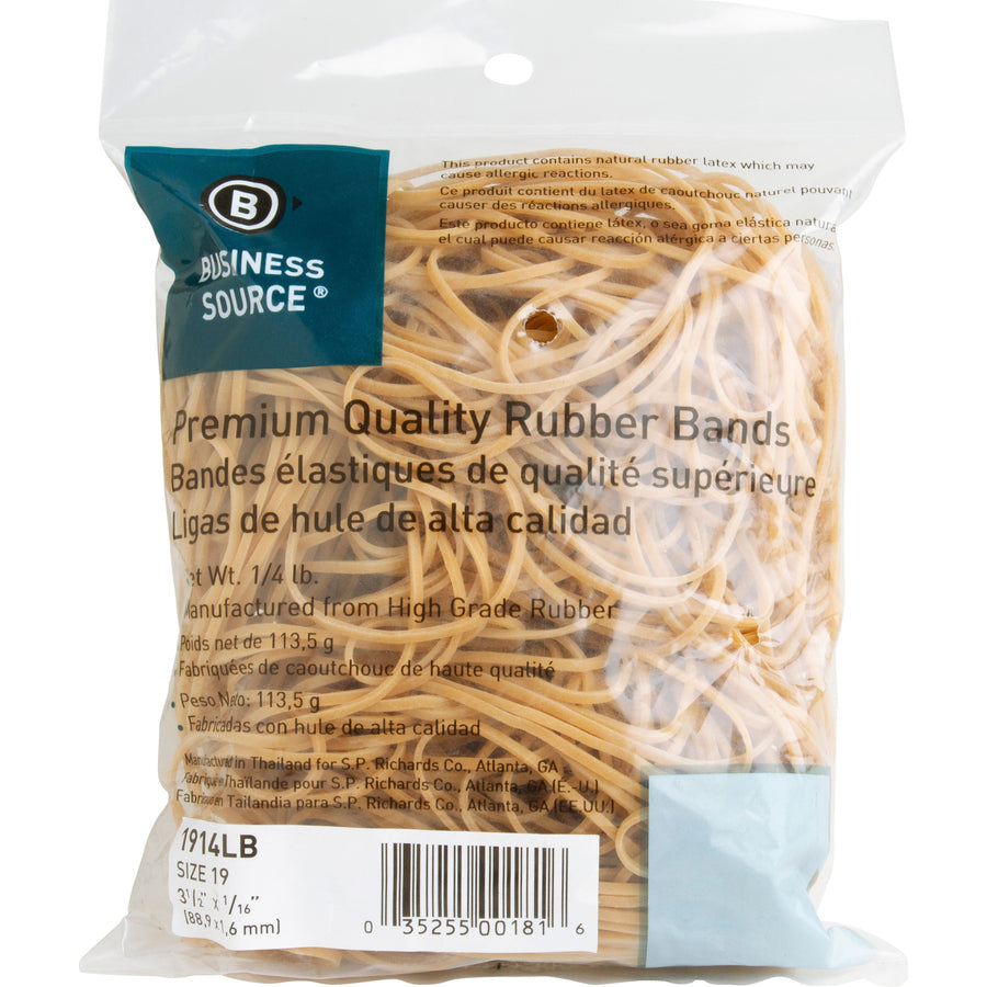 business-source-rubber-bands-size-#19-35-length-62-mil-thickness-425-pack-natural_bsn1914lb - 5