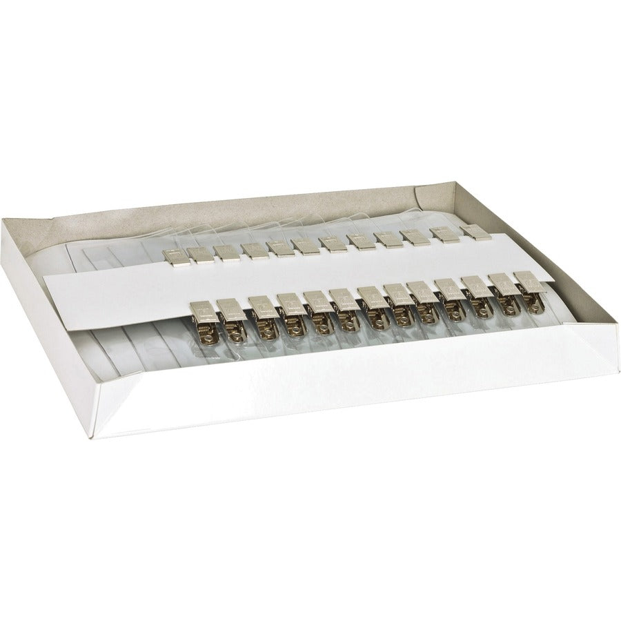 Business Source Pin Style Holder Name Badge Kit - 100 / Box - Clear