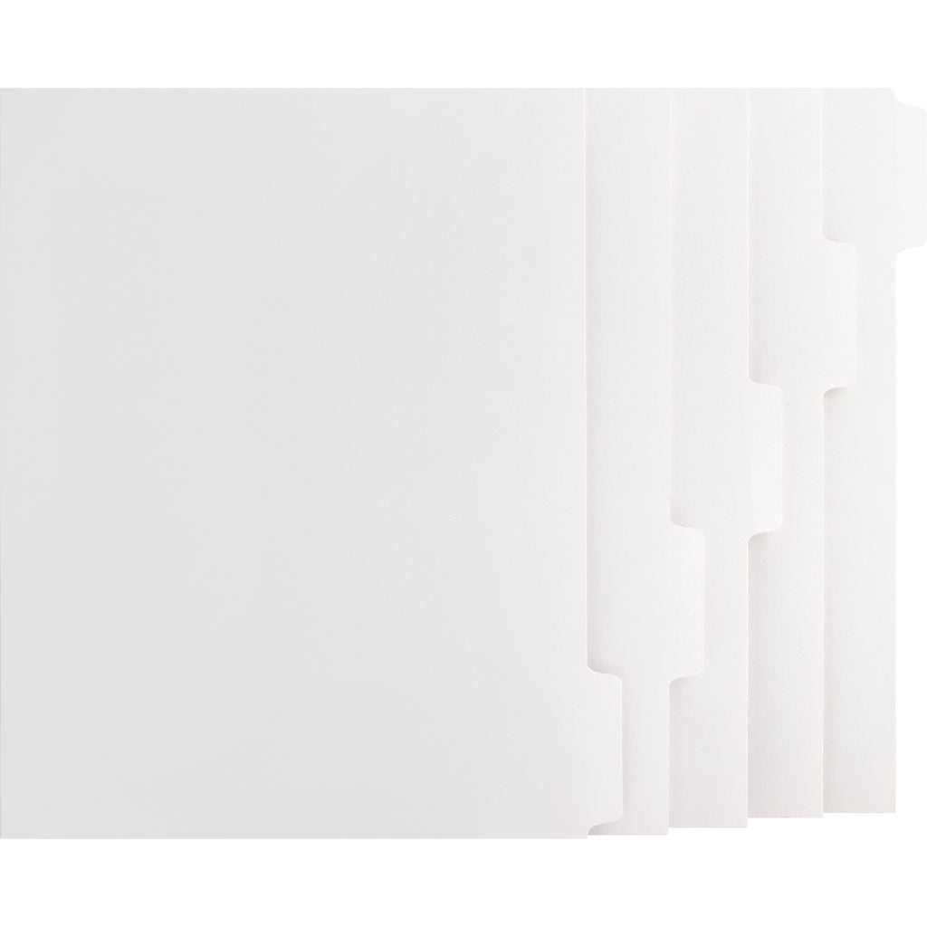 business-source-tab-printer-economy-index-dividers-print-on-tabs-5-tabs-set-85-divider-width-x-11-divider-length-letter-white-divider-white-tabs-50-box_bsn21000 - 1
